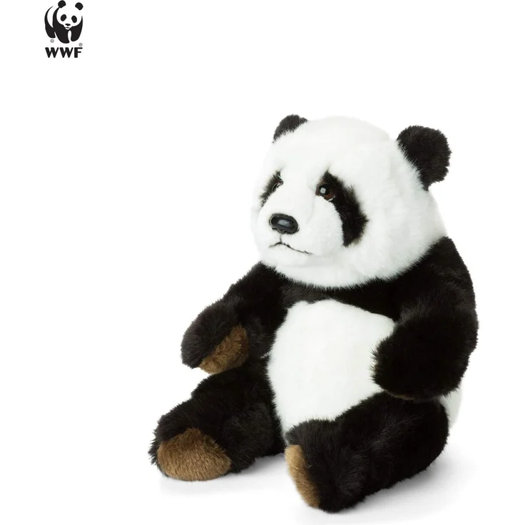 WWF WWF00542 Plüsch Panda, realistisch gestaltetes Plüschtier, ca. 22 cm groß und wunderbar weich – Bild 5