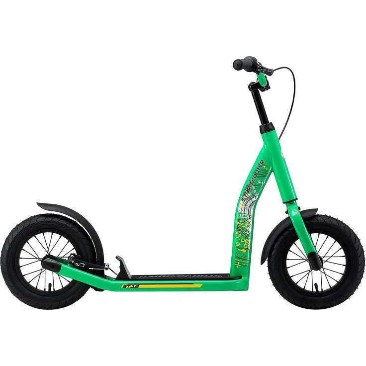 Bikestar Star Scooter Tretroller Kinderroller 12 Zoll New Gen Grün – Bild 2