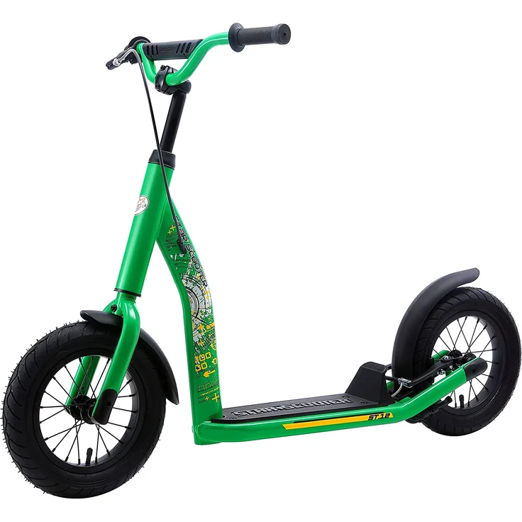 Bikestar Star Scooter Tretroller Kinderroller 12 Zoll New Gen Grün – Bild 5