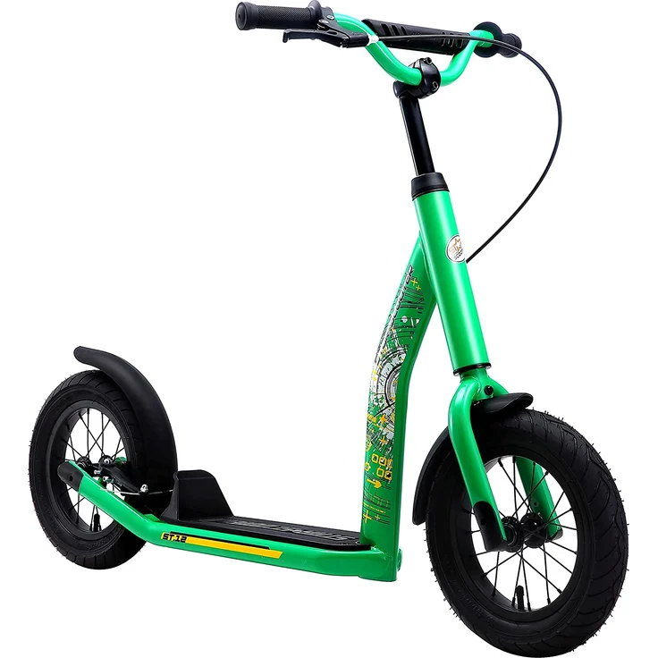 Bikestar Star Scooter Tretroller Kinderroller 12 Zoll New Gen Grün – Bild 1