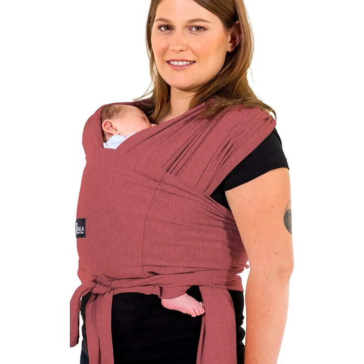 Koala Babycare Tragetuch Baby Neugeborene - Einfach Anzuziehen für Mütter und Väter - Babytrage Multi-Use Bis 9kg - Babytragetuch Bourdeaux – Bild 1