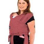 Koala Babycare Tragetuch Baby Neugeborene - Einfach Anzuziehen für Mütter und Väter - Babytrage Multi-Use Bis 9kg - Babytragetuch Bourdeaux
