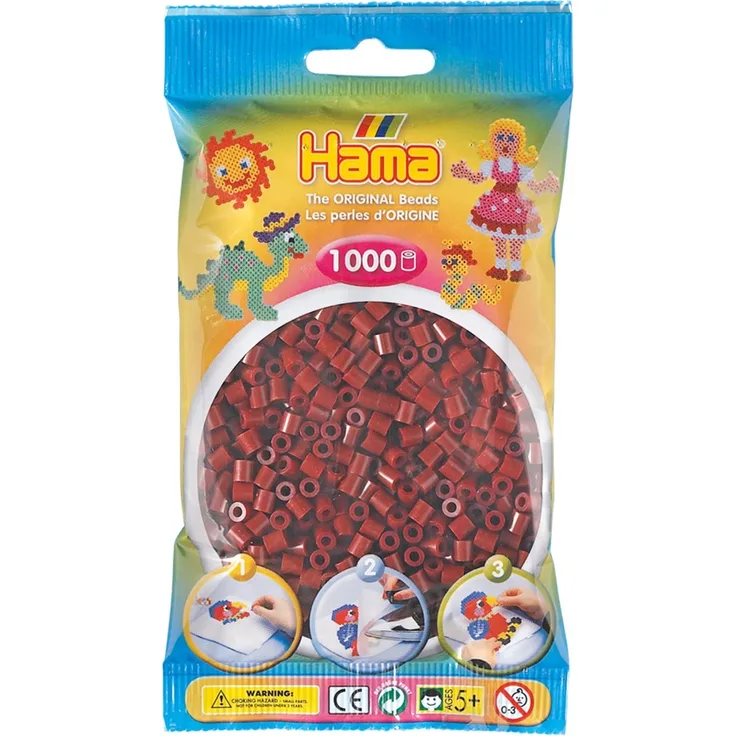 Hama 207-30 - Bügelperlen, 1000 Stück, maulbeerfarben