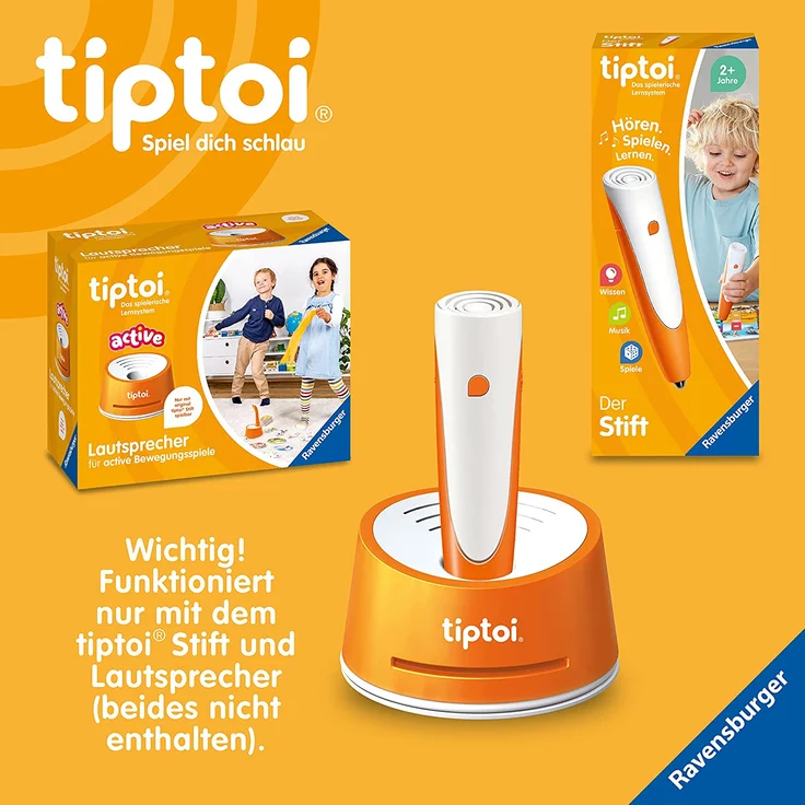 Ravensburger tiptoi® ACTIVE Spiel 00129, Dschungel-Olympiade, Bewegungsspiel ab 4 Jahre für 1-6 Spieler – Bild 4