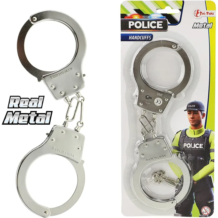 TOITOYS POLICE Handschellen Polizei metal +