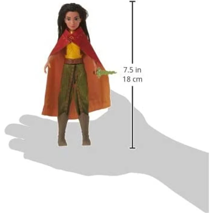 Disney Raya Modepuppe mit Kle Disney Raya Modepuppe mit Kleidung, Schuhen und Schwert, inspiriert von Disneys Raya und der letzt – Bild 12