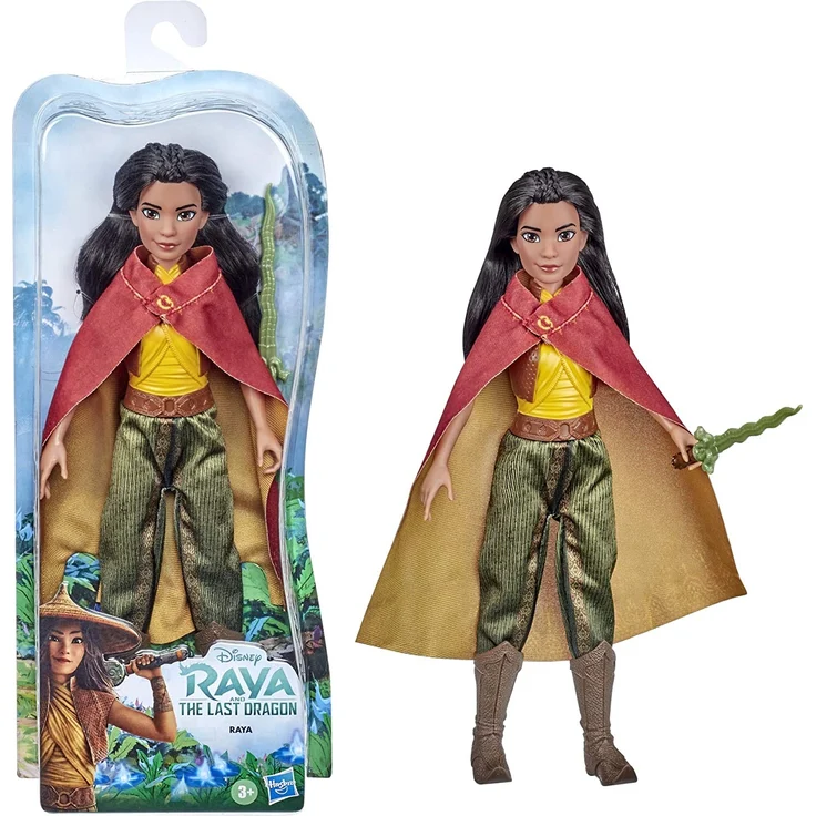 Disney Raya Modepuppe mit Kle Disney Raya Modepuppe mit Kleidung, Schuhen und Schwert, inspiriert von Disneys Raya und der letzt – Bild 3