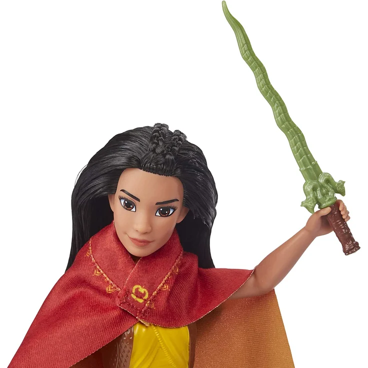 Disney Raya Modepuppe mit Kle Disney Raya Modepuppe mit Kleidung, Schuhen und Schwert, inspiriert von Disneys Raya und der letzt – Bild 8