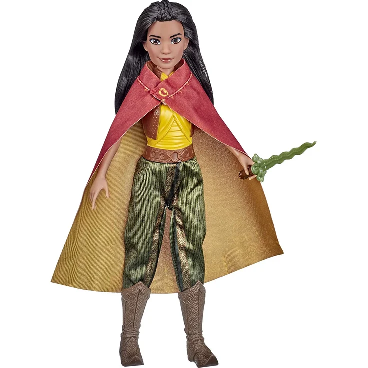 Disney Raya Modepuppe mit Kle Disney Raya Modepuppe mit Kleidung, Schuhen und Schwert, inspiriert von Disneys Raya und der letzt – Bild 1