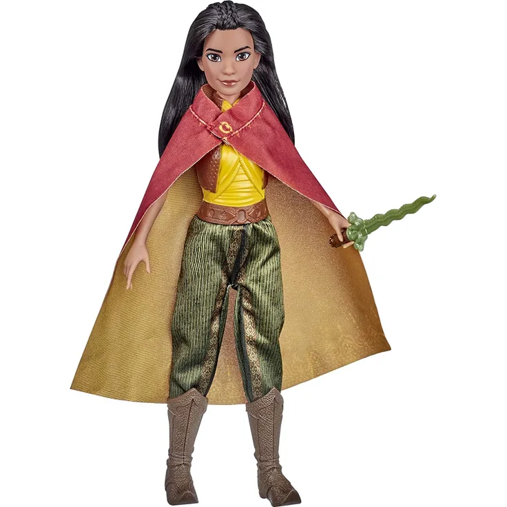 Disney Raya Modepuppe mit Kle Disney Raya Modepuppe mit Kleidung, Schuhen und Schwert, inspiriert von Disneys Raya und der letzt