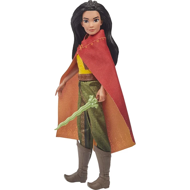 Disney Raya Modepuppe mit Kle Disney Raya Modepuppe mit Kleidung, Schuhen und Schwert, inspiriert von Disneys Raya und der letzt – Bild 4