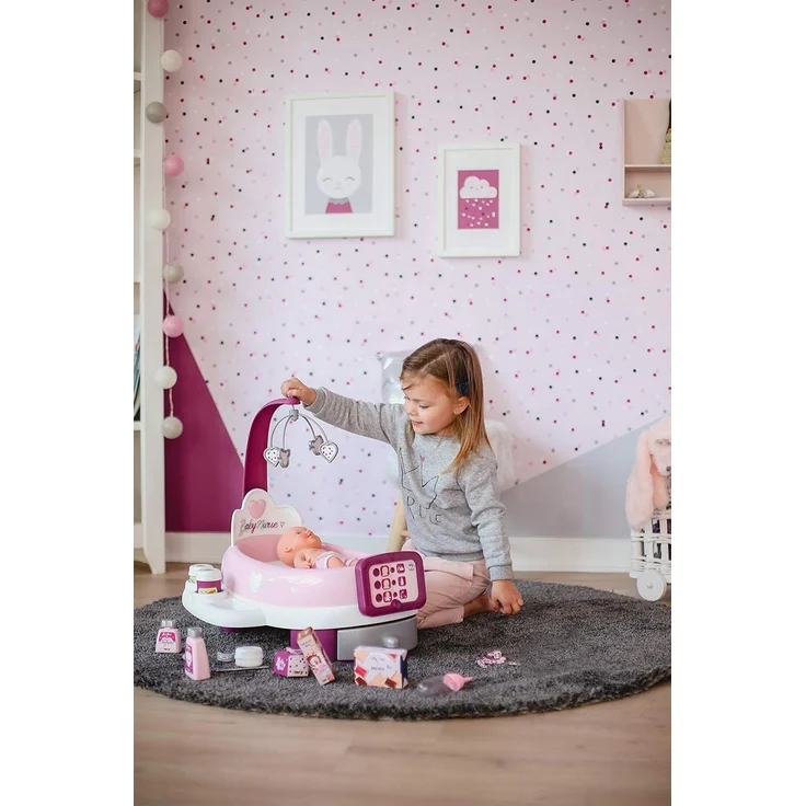 Smoby Elektronisches Puppenbett Baby Nurse – Bild 6