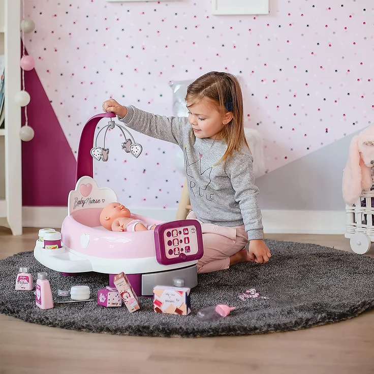 Smoby Elektronisches Puppenbett Baby Nurse – Bild 4