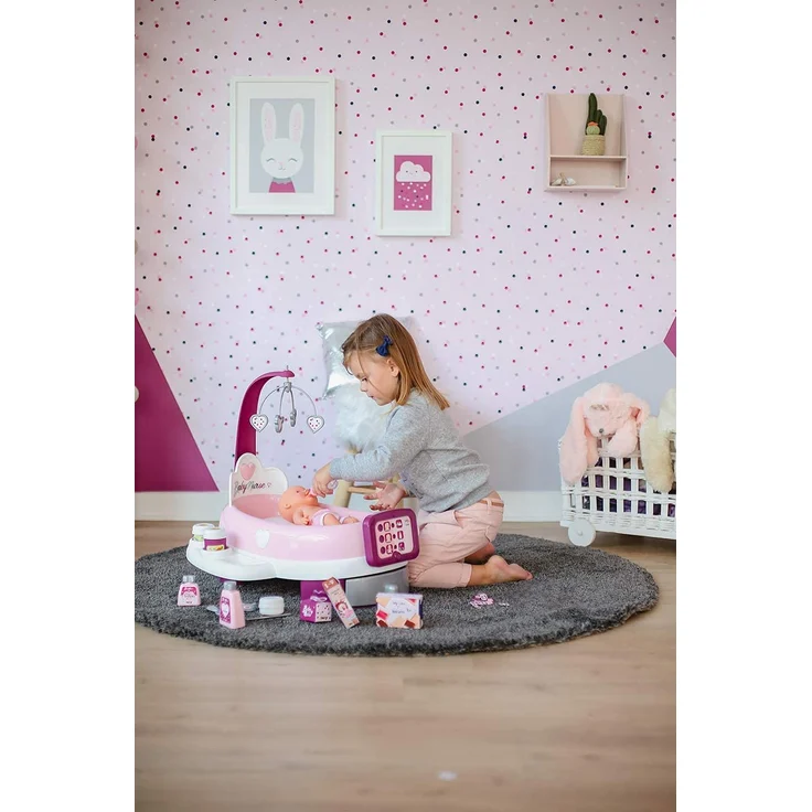Smoby Elektronisches Puppenbett Baby Nurse – Bild 7