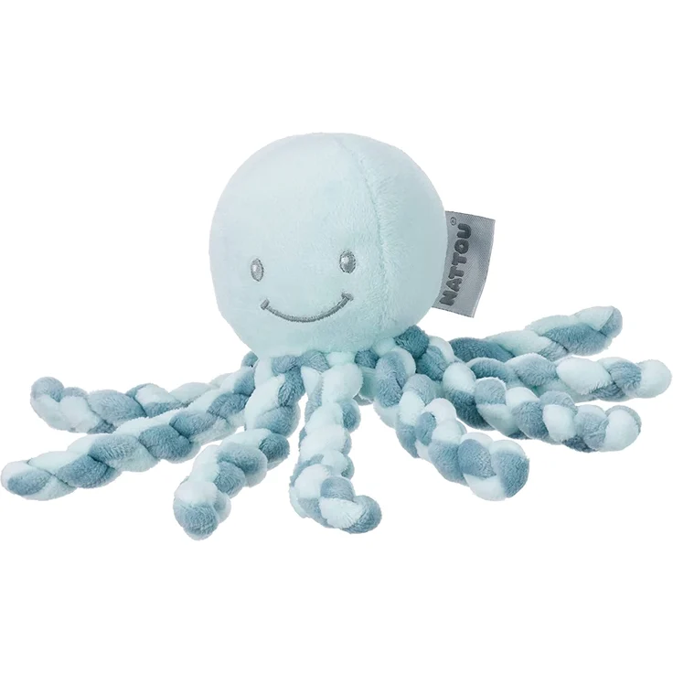 Nattou Kuscheltier Oktopus, Für Neugeborene und Frühchen, 23 cm, Mintgrün – Bild 1