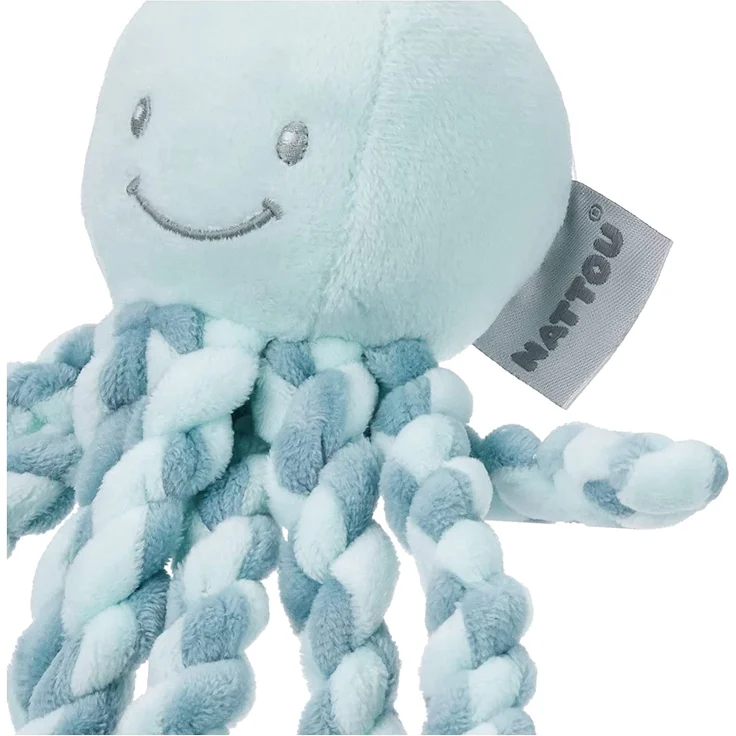 Nattou Kuscheltier Oktopus, Für Neugeborene und Frühchen, 23 cm, Mintgrün – Bild 6