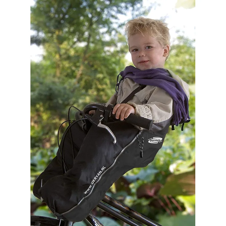 DERYAN Fußsack Bike-a-way Mini Schwarz
