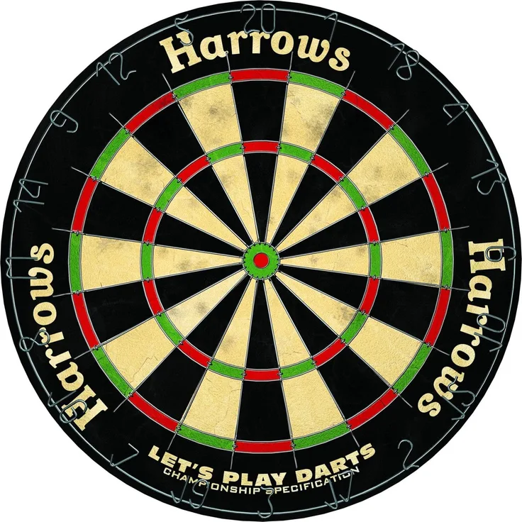 Harrows Dartscheibe mit Pfeilen Sisal/Stahl 7-teilig