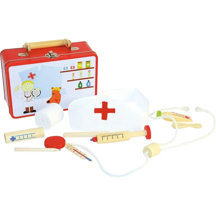 AV-DOKTORKOFFER METALL MIT ZUB. 10-TLG
