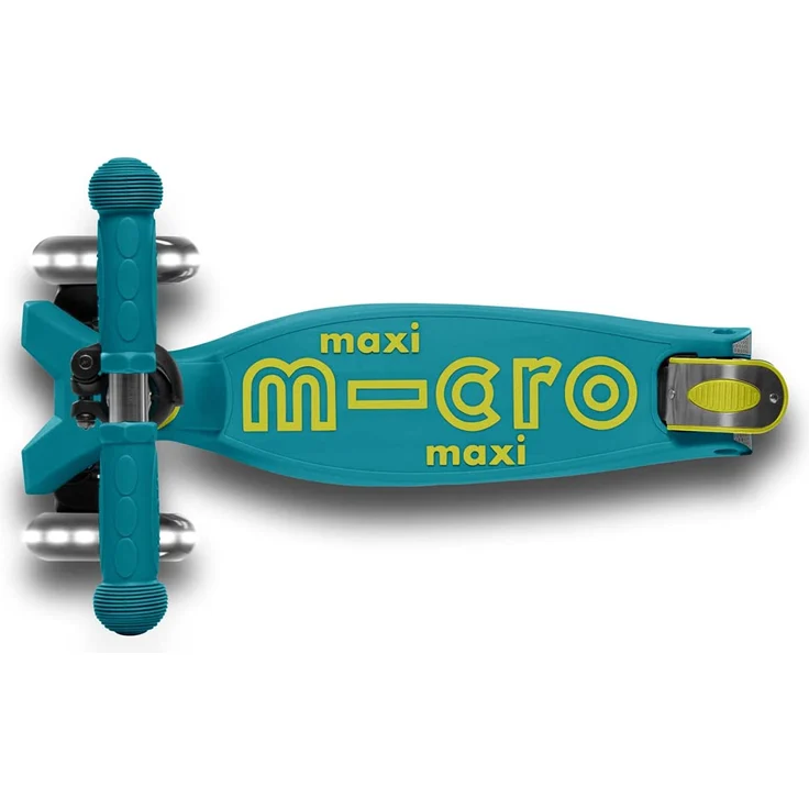 Maxi Micro Deluxe Faltbar mit LED Räder Petrol Green – Bild 8