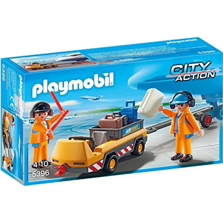 Playmobil 5396 - Flugzeugschlepper mit Fluglotsen