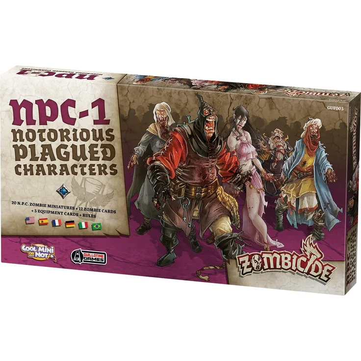 Asmode- Zombicide Black Plague: Notorious Plagued Char.#1, EFCMZB11, Strategiespiele