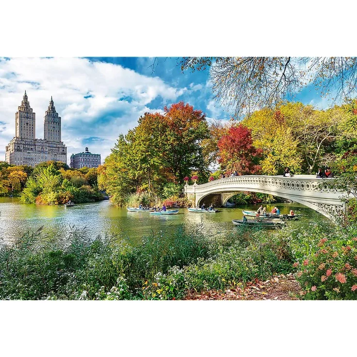 Trefl 26194 1500 Elemente, dickster Karton, Bio, ECO, USA, Reisen, Unterhaltung für Erwachsene und Kinder ab 12 Jahren, UFT-Puzzle Wanderlust: Charming Central Park, New York – Bild 2