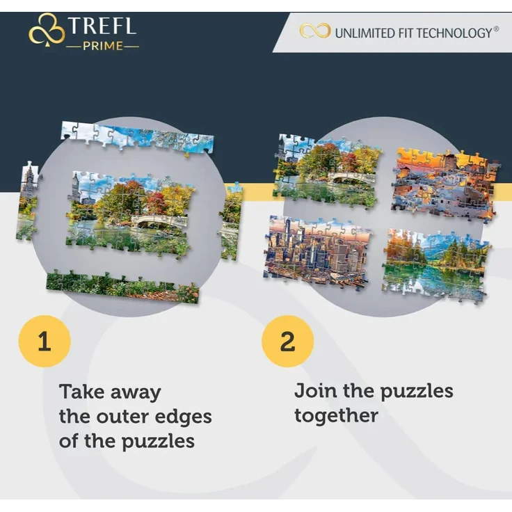 Trefl 26194 1500 Elemente, dickster Karton, Bio, ECO, USA, Reisen, Unterhaltung für Erwachsene und Kinder ab 12 Jahren, UFT-Puzzle Wanderlust: Charming Central Park, New York – Bild 5