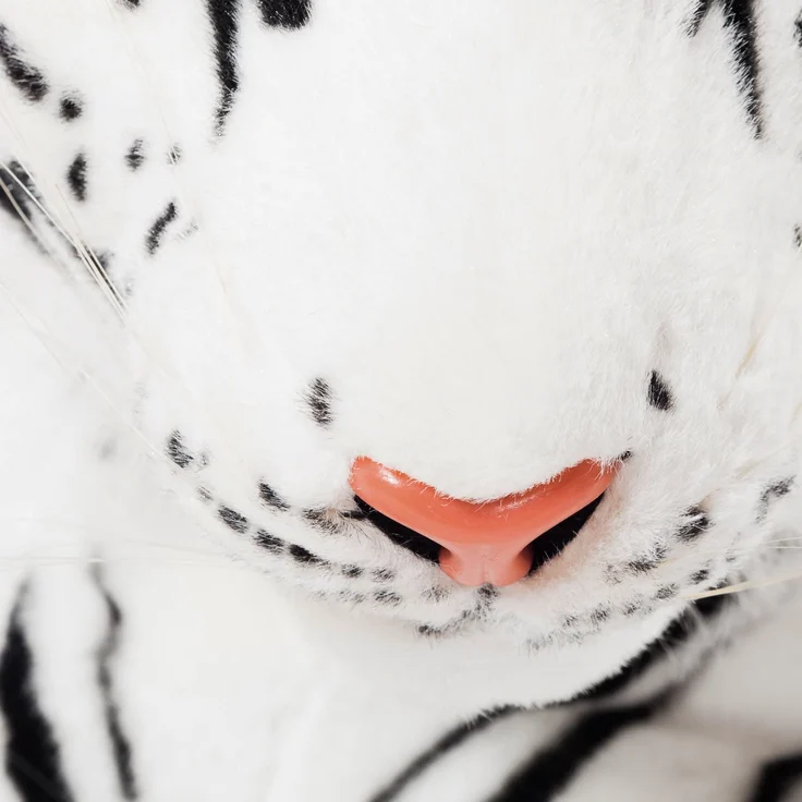 Tiger weiß 110 cm Stofftier Plüschtier – Bild 4