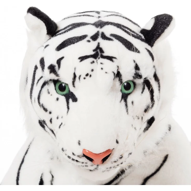 Tiger weiß 110 cm Stofftier Plüschtier – Bild 3