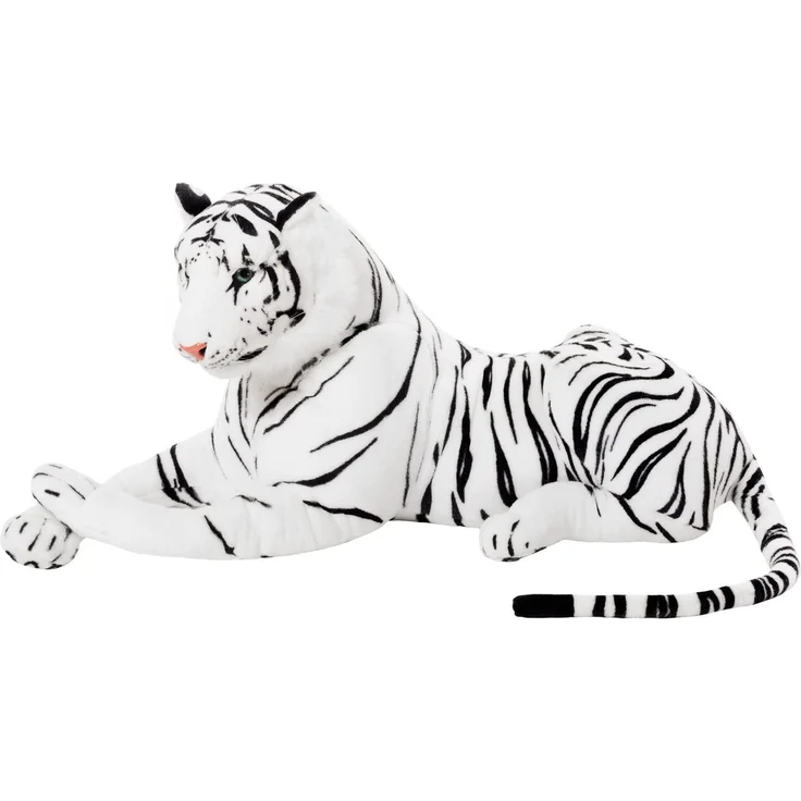 Tiger weiß 110 cm Stofftier Plüschtier – Bild 2