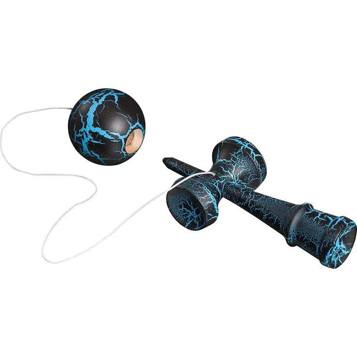 Philos 3803 Kendama Spiel, schwarz und blau, Mehrfarbig