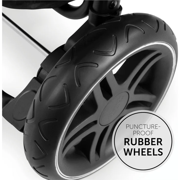 Hauck Buggy Rapid 4D / bis 25 kg / Schnell Faltbar / Sonnen Verdeck UPF 50 + / Gummiräder / Getränkehalter / Höhenverstellbar / Liegeposition / Leicht Abwischbar / Großer Einkaufskorb / Schwarz – Bild 4