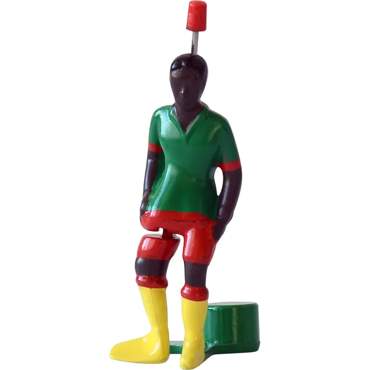 TIPP-KICK Star-Kicker Kamerun I Original Spieler für Groß & Klein I Spielspaß mit der Fußball-Figur Spiel I Zubehör I Trikot Grün