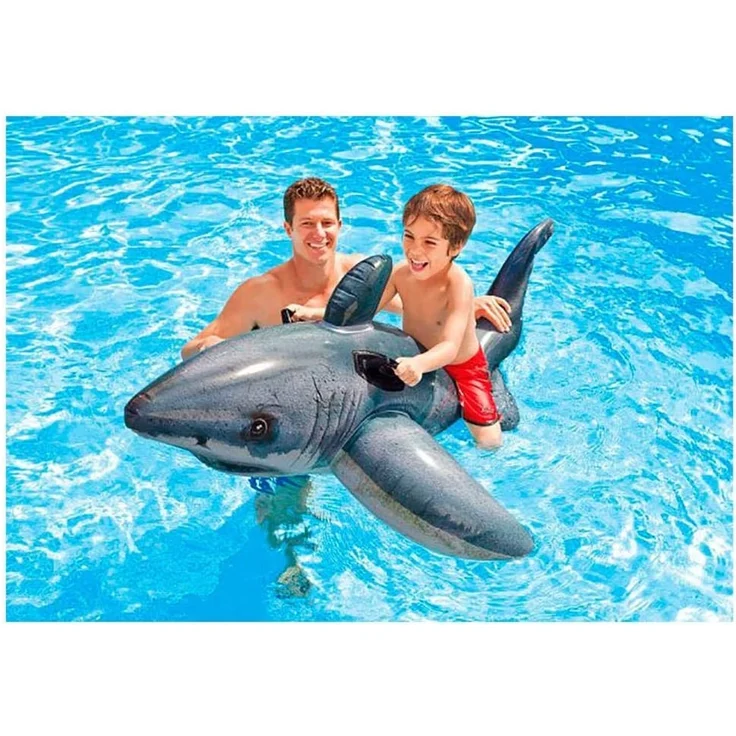 Intex – weißer Hai, aufblasbar, 173 x 107 cm - Preisvergleich – Bild 3