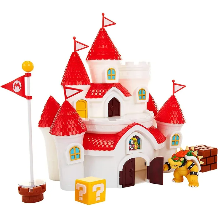 Super Mario 2. 5 Inch Deluxe Playset Mushroom Kingdom Castle - Preisvergleich