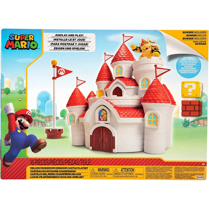 Super Mario 2. 5 Inch Deluxe Playset Mushroom Kingdom Castle - Preisvergleich – Bild 6