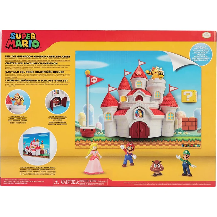 Super Mario 2. 5 Inch Deluxe Playset Mushroom Kingdom Castle - Preisvergleich – Bild 7