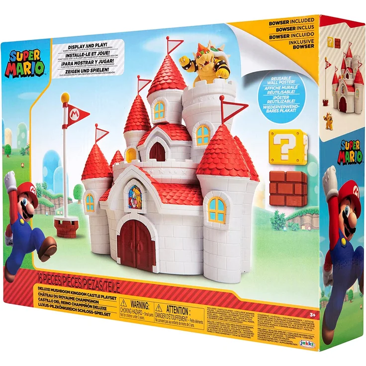 Super Mario 2. 5 Inch Deluxe Playset Mushroom Kingdom Castle - Preisvergleich – Bild 9
