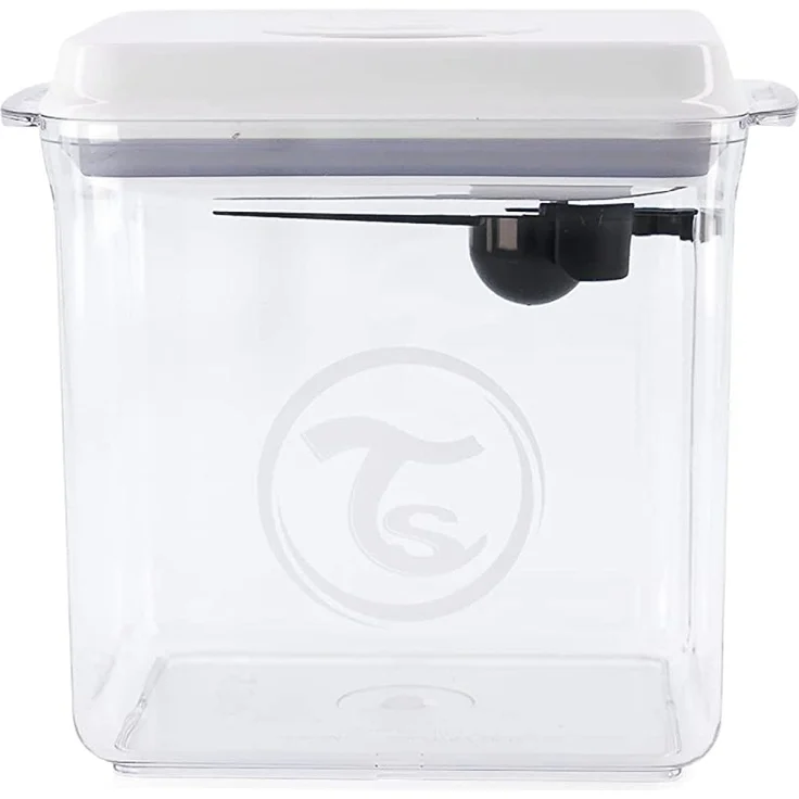 Twistshake Milchpulver Aufbewahrung Behälter mit Löffel 1700 ml, Versiegelt Milchpulver-Spender mit Luftdichter Deckel, Einhandbedienung, BPA Frei, Transparent – Bild 1
