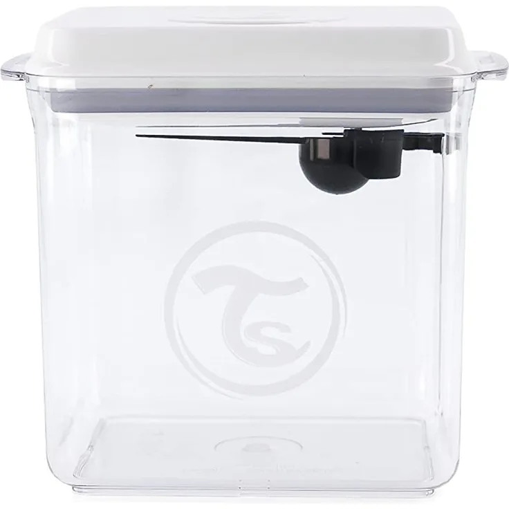 Twistshake Milchpulver Aufbewahrung Behälter mit Löffel 1700 ml, Versiegelt Milchpulver-Spender mit Luftdichter Deckel, Einhandbedienung, BPA Frei, Transparent