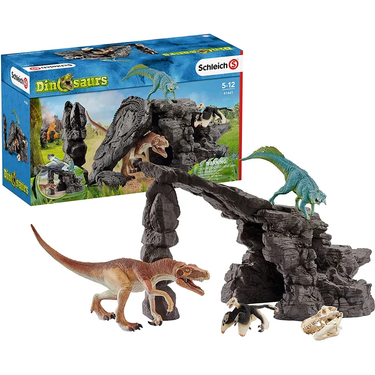 Schleich 41461 Dinosaurs Spielset - Dinoset mit Höhle, Spielzeug ab 5 Jahren – Bild 1