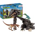 Schleich 41461 Dinosaurs Spielset - Dinoset mit Höhle, Spielzeug ab 5 Jahren