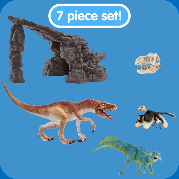 Schleich 41461 Dinosaurs Spielset - Dinoset mit Höhle, Spielzeug ab 5 Jahren – Bild 3