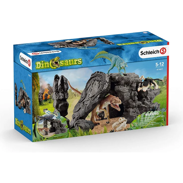 Schleich 41461 Dinosaurs Spielset - Dinoset mit Höhle, Spielzeug ab 5 Jahren – Bild 8