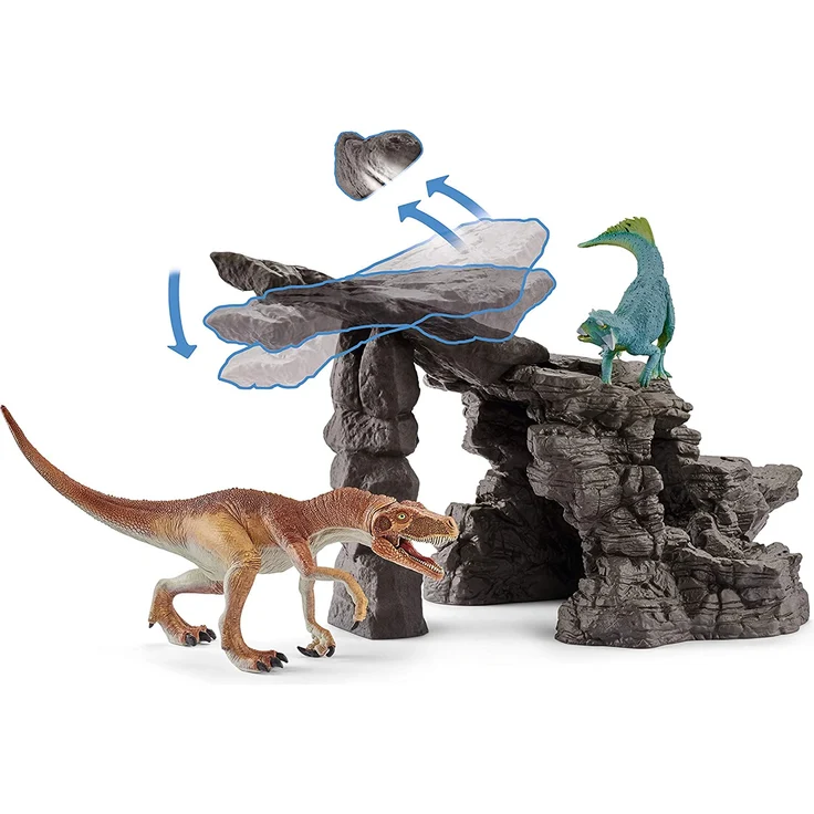 Schleich 41461 Dinosaurs Spielset - Dinoset mit Höhle, Spielzeug ab 5 Jahren – Bild 6