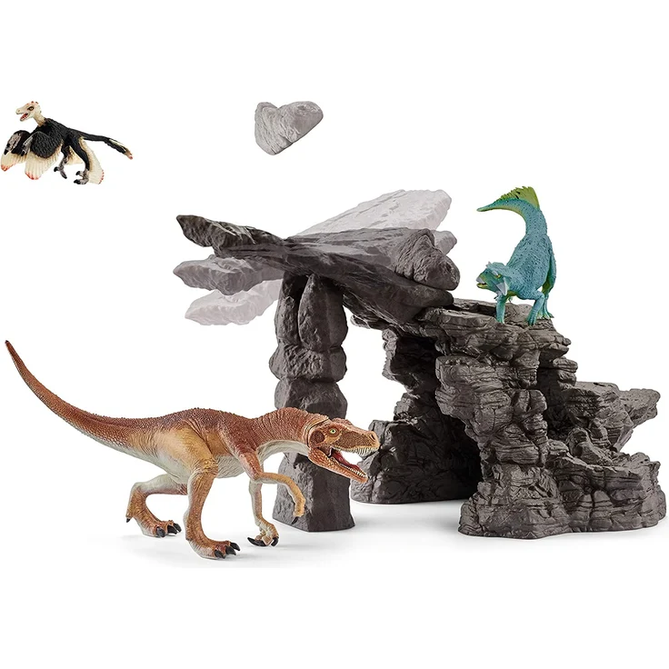 Schleich 41461 Dinosaurs Spielset - Dinoset mit Höhle, Spielzeug ab 5 Jahren – Bild 5
