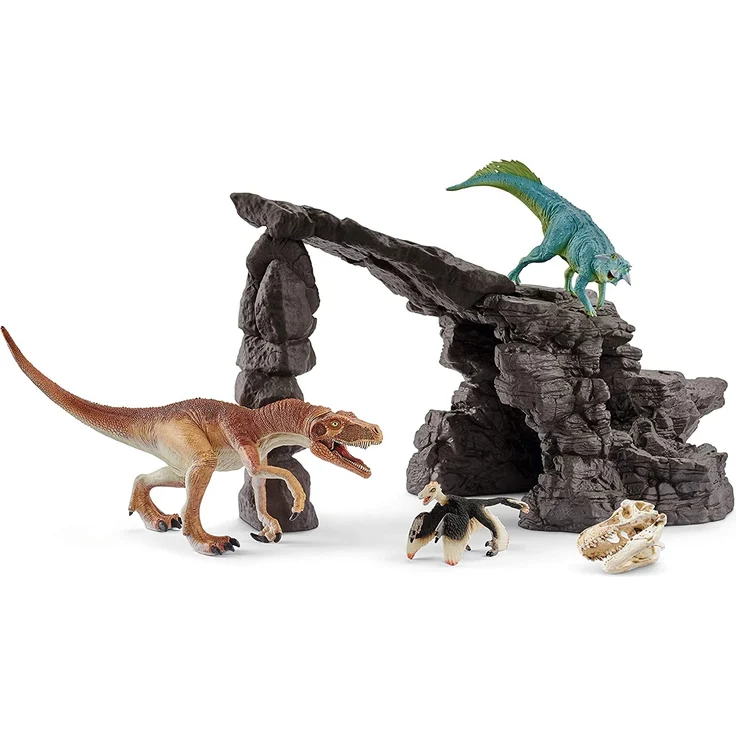Schleich 41461 Dinosaurs Spielset - Dinoset mit Höhle, Spielzeug ab 5 Jahren – Bild 2