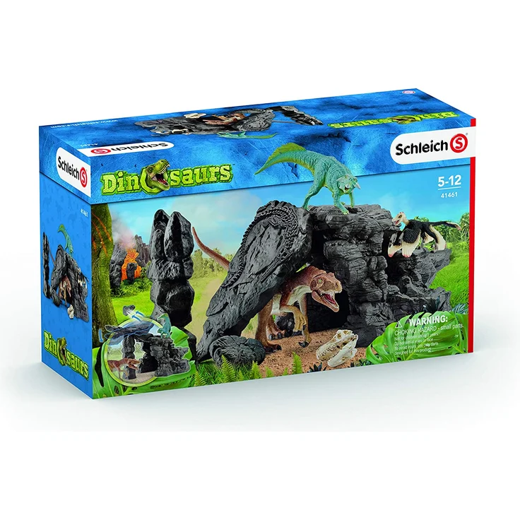 Schleich 41461 Dinosaurs Spielset - Dinoset mit Höhle, Spielzeug ab 5 Jahren – Bild 11