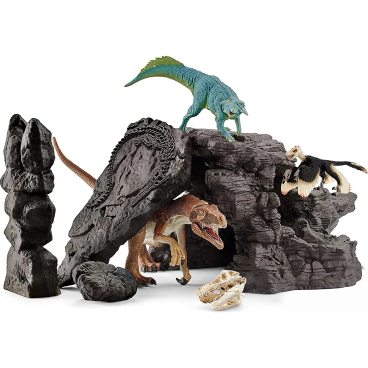Schleich 41461 Dinosaurs Spielset - Dinoset mit Höhle, Spielzeug ab 5 Jahren – Bild 4